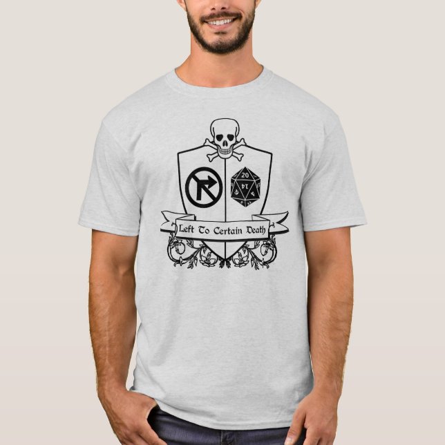 Verlassen zum bestimmter Todesgrundlegenden T - T-Shirt (Vorderseite)