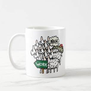 Verlassend Arbeit Kaffeetasse
