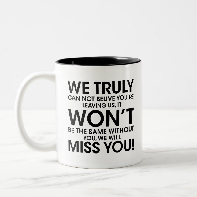 Verlassend Arbeiter für Frauen, Mitarbeiter, der G Zweifarbige Tasse (Links)