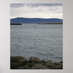 Verlassend Fischereifahrzeug, Reykjavik, Island Poster