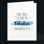 Verlassend Kollege, weg von Abschiedsgeschenk Karte<br><div class="desc">Feiern Sie mit diesem unglaublich witzig Abschiedsgeschenk Ihr nächstes Abenteuer! Dieses einzigartige und humorvolle Design macht Sprichwort zum Abschied ein bisschen leichter. Egal, ob sie in Rente gehen, umziehen oder sich auf einen neuen Job umstellen, dieses lustige, weggegangene Geschenk wird ihnen ein Lächeln ins Gesicht bringen. Ideal für Mitarbeiter, Chefs...</div>