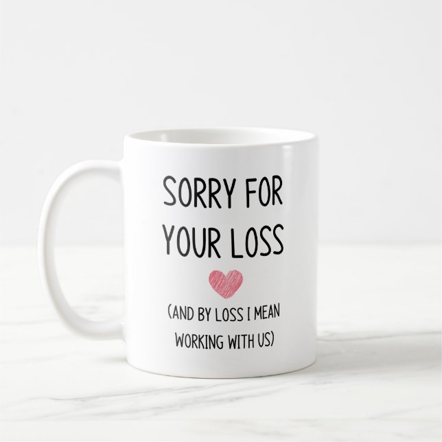 Verlassend Mitarbeiter Kaffeetasse (Links)