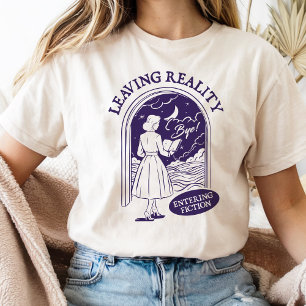 Verlassend Realität in Fiktion für Buchübersetzung T-Shirt