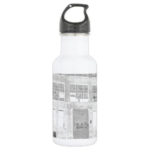 Verlassene Fabrikgebäude - negativ Trinkflasche