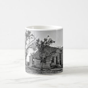Verlassene Farm auf Kaffeetasse