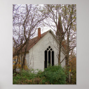Verlassene Kirche Poster