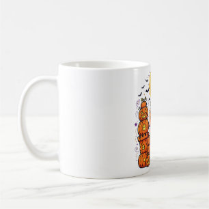 Verlassene Kürbisschloss-Nacht-Halloween-Kunst Kaffeetasse