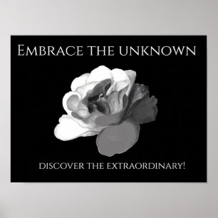 Verlassene Rose Gothic Poster - Umarme das Unbekan