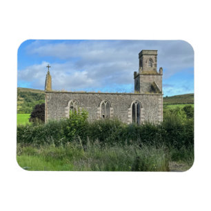 Verlassene St Colmac Kirche Isle of Bute Schottlan Magnet