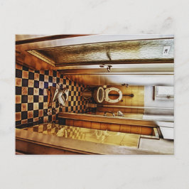 verlassene Toilette Postkarte