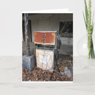 Verlassene ursprüngliche Fotografie der Karte