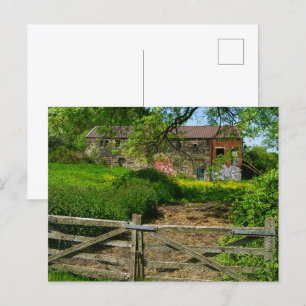Verlassener Bauernhof in Bradley, Huddersfield Postkarte