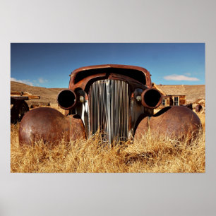 Verlassener Bodie-Wagen Poster