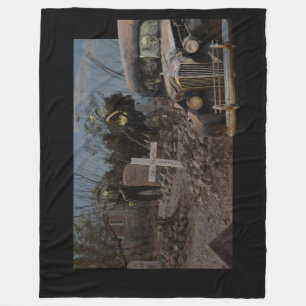 Verlassener Friedhof in Tombstone Fleecedecke