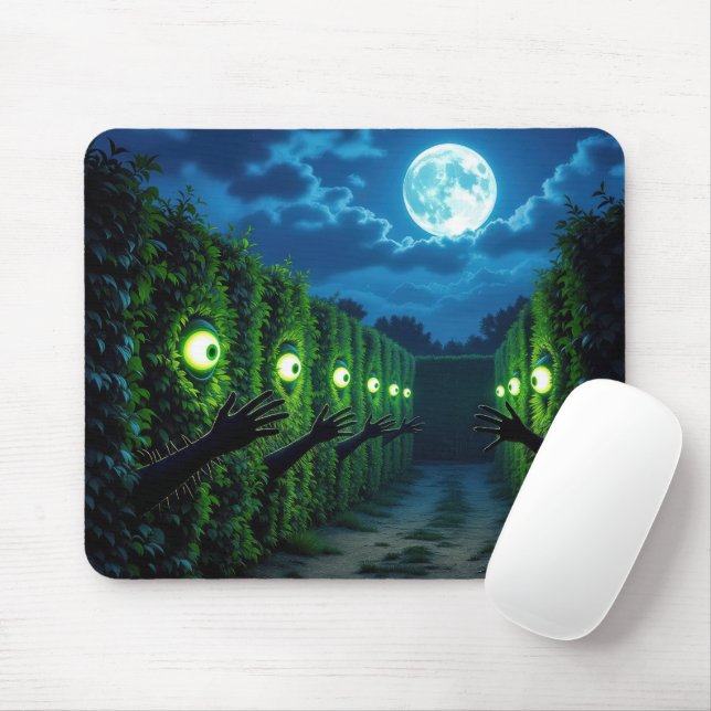 Verlassener Horror-Heckenlabyrinth Mousepad (Mit Mouse)