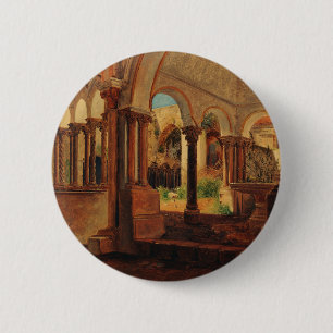 Verlassener Klosterhof Button