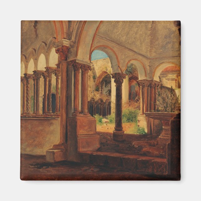 Verlassener Klosterhof Magnet (Vorne)