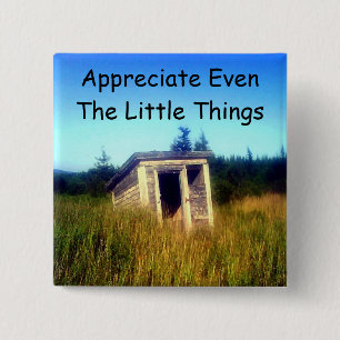 Verlassener Nebengebäude-Knopf Button