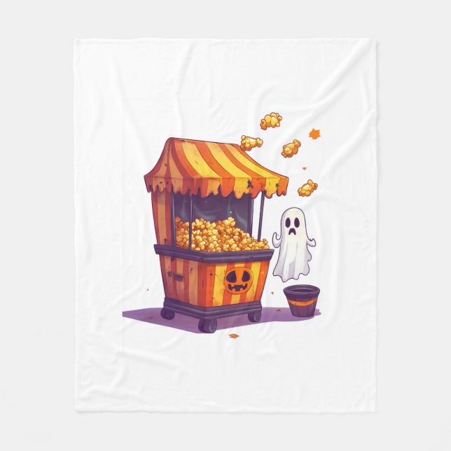 Verlassener Popcorn-Stand Fleecedecke (Vorderseite)