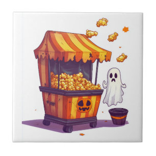 Verlassener Popcorn-Stand Fliese