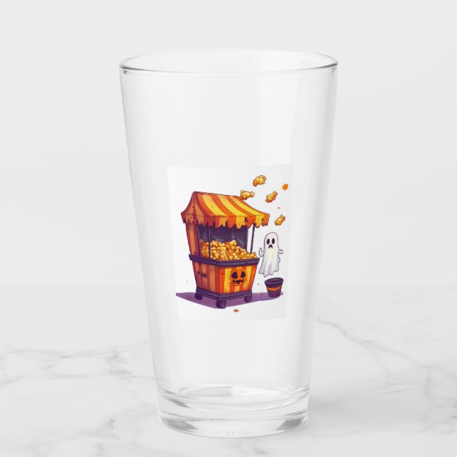 Verlassener Popcorn-Stand Glas (Vorderseite)