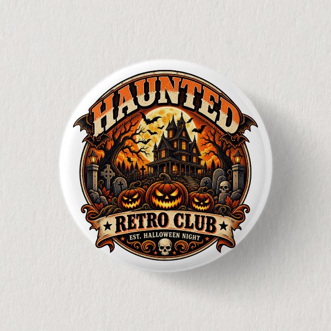 Verlassener Retro-Club Button (Vorderseite)