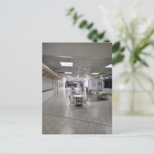 Verlassener Übergangsraum Einkaufszentrum Foodcour Postkarte