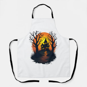 Verlassener Wald – Gruseliger Halloween-Natur-Tee Schürze