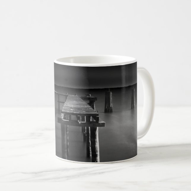 Verlassenes Dock in See Monroe Kaffeetasse (VorderseiteRechts)