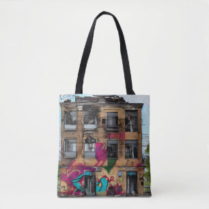 Verlassenes Gebäude Abstract AI Art Tasche