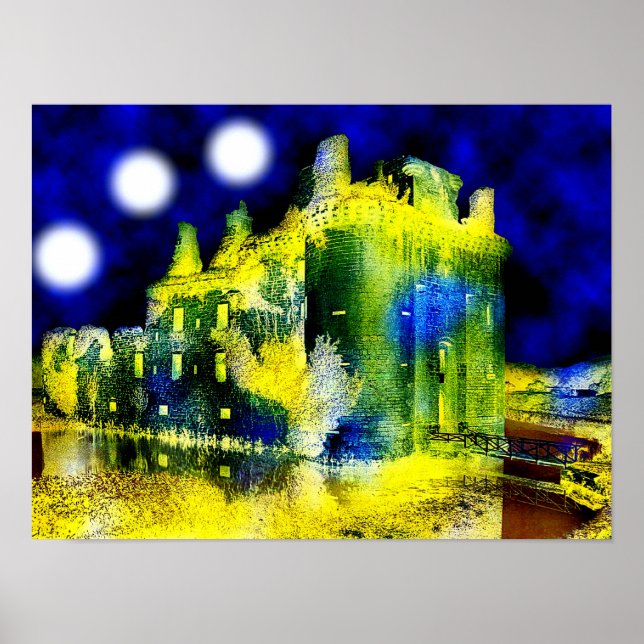 Verlassenes Schloss Poster (Vorne)