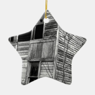 Verlassenes zweistöckiges Haus Keramik Ornament