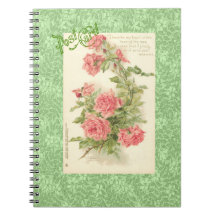 Verlässt rosa Rosengrün Catherine Klein Postkarte