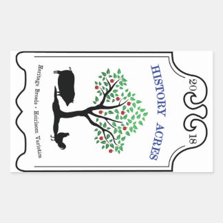 Verlauf erfasst Logo-Aufkleber Rechteckiger Aufkleber