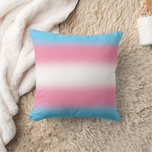 Verlaufende Transgender-Pride-Flagge - Trans Flagg Kissen