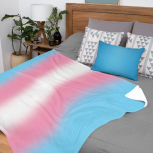 Verlaufende Transgender-Pride-Flagge - Trans Flagg Sherpadecke