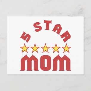 Verleihe 5 Sterne-Mama Postkarte