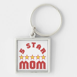Verleihe 5 Sterne-Mama Schlüsselanhänger