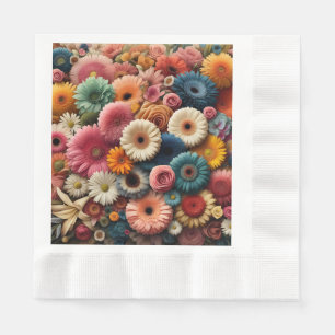 Verleihen Sie Ihrem Raum Farbe mit bunten Gerbera- Serviette