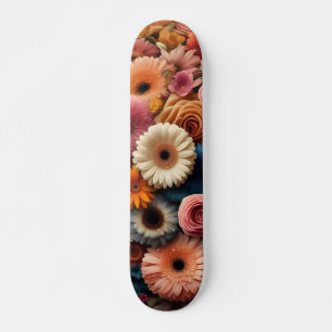 Verleihen Sie Ihrem Raum Farbe mit bunten Gerbera- Skateboard