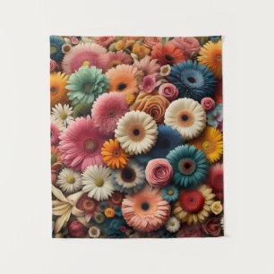 Verleihen Sie Ihrem Raum Farbe mit bunten Gerbera- Wandteppich