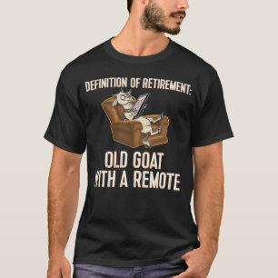 Verleihung alter Ziege mit Ferndefinition T-Shirt