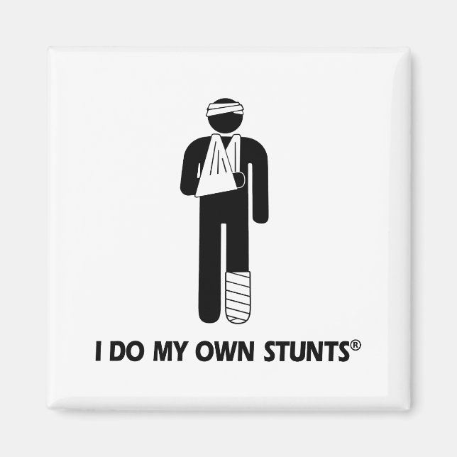 Verletzung meiner eigenen Stunts Magnet (Vorne)