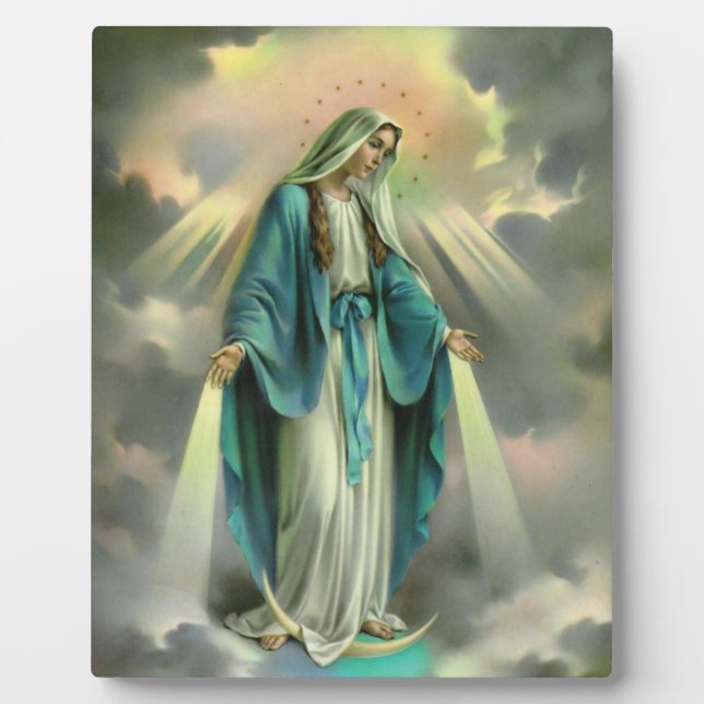 Verletzungen von Virgin Mary Fotoplatte (Vorderseite)