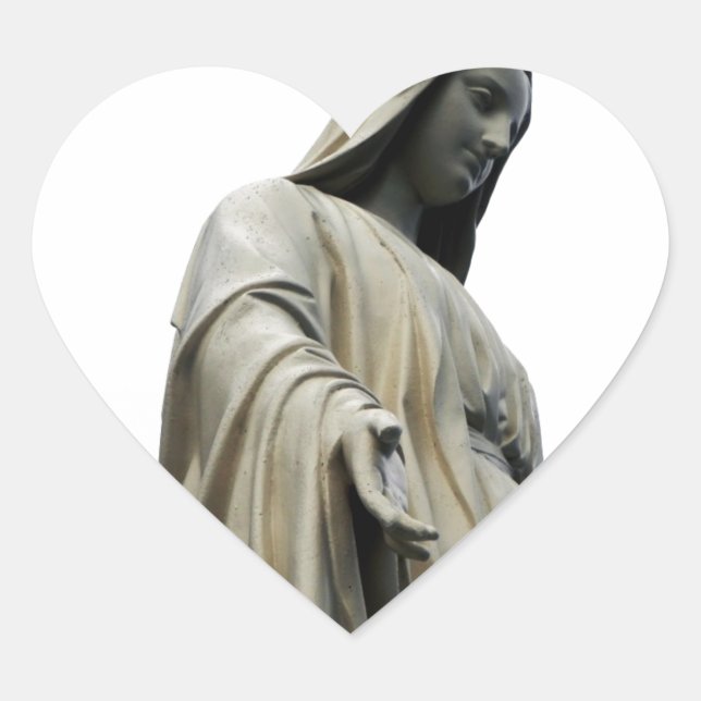 Verletzungen von Virgin Mary Herz-Aufkleber (Vorderseite)
