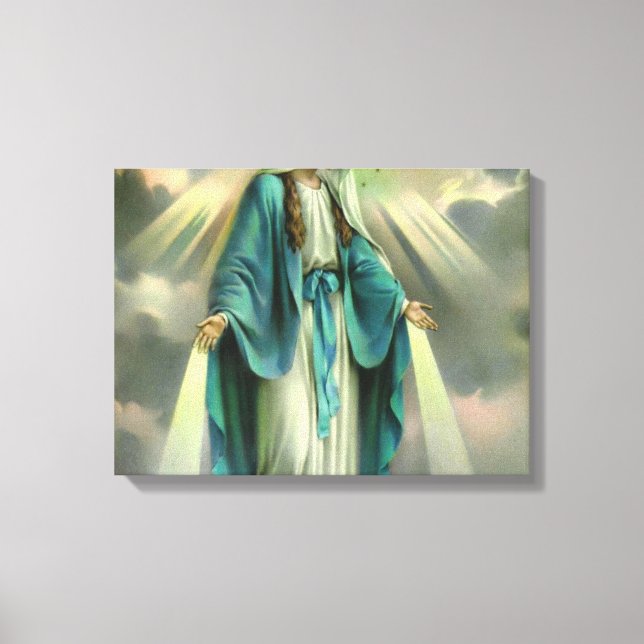 Verletzungen von Virgin Mary Leinwanddruck (Vorderseite)