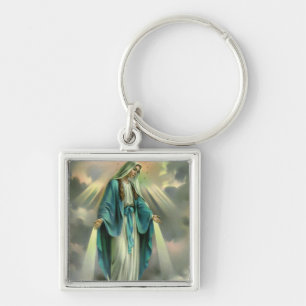 Verletzungen von Virgin Mary Schlüsselanhänger