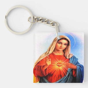 Verletzungen von Virgin Mary Schlüsselanhänger