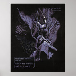 Verleugnete Szenarienansicht - Techno-Goth Streetw Poster