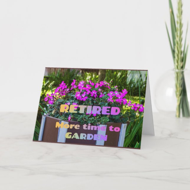 Verleumdet... Mehr Zeit zum Garden Karte (Vorderseite)